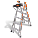 Поставка за инструменти Little Giant Project Tray, стабилно закрепена за стълба, удобна и мултифункционална.