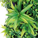 Декоративна плочка ПАПРАТ, МЪХ и ТРОПИЧЕСКИ РАСТЕНИЯ с лилави и бели акценти UV 50х50 cm