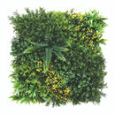 Декоративна плочка ПАПРАТ, МЪХ и ТРОПИЧЕСКИ РАСТЕНИЯ с жълт акцент UV 50х50 cm