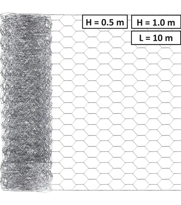 Хексагонална мрежа HOBBY FENCE, RO 81888, RO 81895, 25 x 25 mm, ∅ 0.8 mm, поцинкована
