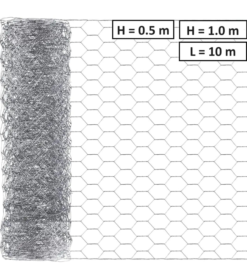 Хексагонална мрежа HOBBY FENCE, RO 81888, RO 81895, 25 x 25 mm, ∅ 0.8 mm, поцинкована