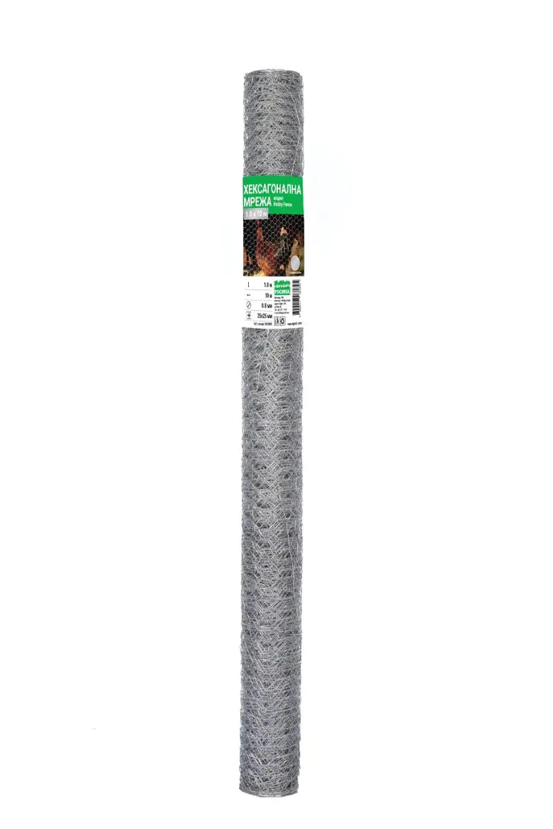 Хексагонална мрежа HOBBY FENCE, RO 81888, RO 81895, 25 x 25 mm, ∅ 0.8 mm, поцинкована