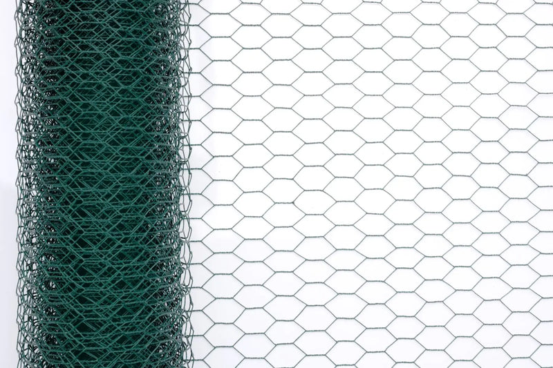 Хексагонална мрежа HOBBY FENCE с PVC покритие, RO 81901, RO 81918, 20 x 20 mm, Ø 1.0 mm, зелен цвят
