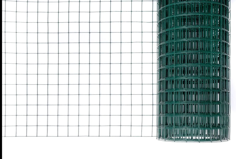 Електрозаварена мрежа HOBBY FENCE с PVC покритие, RO 82014, 19 x 19 mm, ø 0.9 mm, зелен цвят