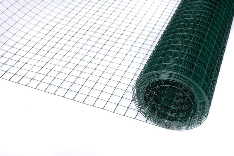 Електрозаварена мрежа HOBBY FENCE с PVC покритие, RO 82014, 19 x 19 mm, ø 0.9 mm, зелен цвят