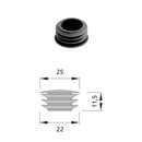 Пластмасова тапа за кофраж ф22-25, размери и дизайн, подходяща за отвори, цвят сив, пакет 250 бр.