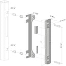 Насрещник SF Locinox с основа за вграждане за брави с външен монтаж