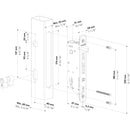 Брава за вграждане Sixtylock Locinox за профил с минимална ширина 60 мм.