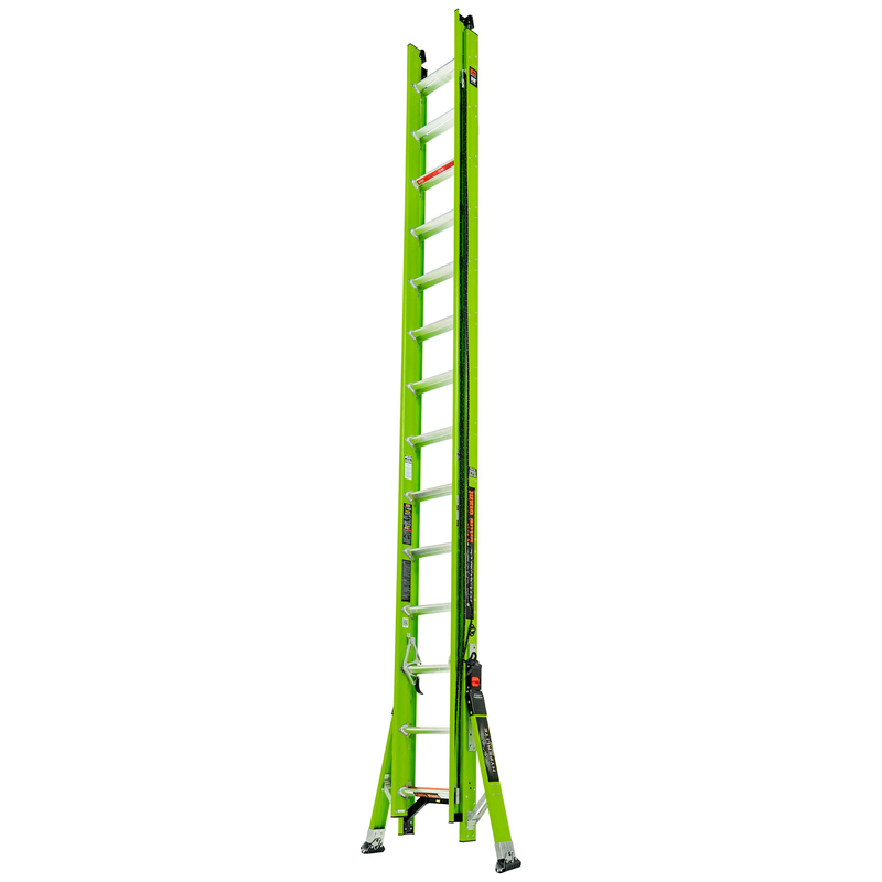 Телескопична стълба от фибростъкло Little Giant SUMOSTANCE 28', с 2x14 стъпала и стабилизатори.