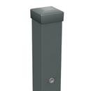 Детайли на стълб от оградна система LAVENDER, прахово боядисан в антрацитен цвят.