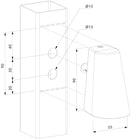 LED лампа Tricone Locinox за външно осветление на врати, огради и дворове