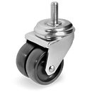 Ф50мм. Двойно полиамидно колело с шпилка - 326202 Tellure Rota