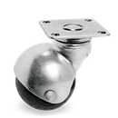 Серия 33 Мебелни колела Гумена топка, въртящи на планка - Tellure Rota