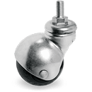 Серия 33 Мебелни колела Гумена топка, въртящи с шпилка - Tellure Rota