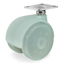 Ф50мм. Мебелно колело с планка, полипропилен - 347202 Tellure Rota