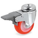 Серия 36 Колела с отвор и спирачка на MC вилка, полиуретан/полиамид - Tellure Rota