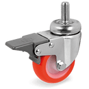 Серия 36 Колела с шпилка и спирачка на MC вилка, полиуретан/полиамид - Tellure Rota