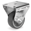 Серия 38 Стационарни колела на MC планка, термопластична гума/полипропилен - Tellure Rota