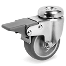 Серия 38 Колела с отвор и спирачка на MC вилка, термопластична гума/полипропилен - Tellure Rota