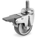 Серия 38 Колела с шпилка и спирачка на MC вилка, термопластична гума/полипропилен - Tellure Rota