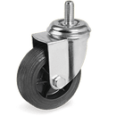 Серия 51 Колела с шпилка на MC вилка, TPR гума/полипропилен - Tellure Rota