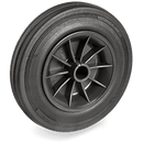 Серия 52 Колела с лагеруване на втулка, черна гума/полипропилен - Tellure Rota