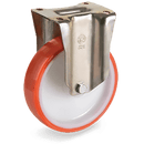 Серия 60 Стационарни колела на усилена P планка, полиамид/полиуретан - Tellure Rota