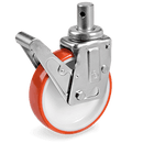 Серия 60 Колела за мобилни скелета с щифт на TRAB вилка, полиамид/полиуретан - Tellure Rota