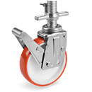 Серия 60 Колела за мобилни скелета с регулиращ се винт на TRAB вилка, полиамид/полиуретан - Tellure Rota