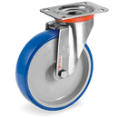 Серия 61 INOX Въртящи колела на NLX планка, термопластичен полиуретан/полиамид - Tellure Rota