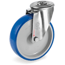 Серия 61 INOX Въртящи колела с отвор на NLX вилка, термопластичен полиуретан/полиамид - Tellure Rota