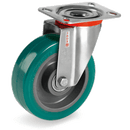 Серия 62NY INOX Въртящи колела на NLX планка, TR-ROLL полиуретан/полиамид - Tellure Rota