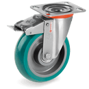 Серия 62NY INOX Въртящи колела на NLX планка/спирачка, TR-ROLL полиуретан/полиамид - Tellure Rota