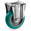 Серия 62NY INOX Стационарни колела на усилена PX планка, TR-ROLL полиуретан/полиамид - Tellure Rota