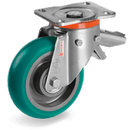 Серия 62NY INOX Въртящи колела на усилена PX планка/спирачка, TR-ROLL полиуретан/полиамид - Tellure Rota