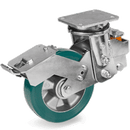 Серия 62AL Въртящи колела на EES MHD пружинна планка/спирачка, TR-ROLL полиуретан/алуминий - Tellure Rota