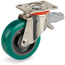 Серия 62NY Въртящи колела на усилена P планка/спирачка, TR-ROLL полиуретан/полиамид - Tellure Rota