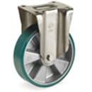 Серия 62BS Стационарни колела на усилена P планка, TR-ROLL полиуретан/алуминий - Tellure Rota