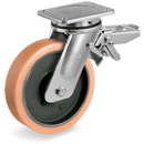 Серия 63GH Въртящи колела на EE MHD планка със спирачка, Vulkollan®/чугун - Tellure Rota