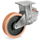 Серия 63GH Стационарни колела на EES MHD пружинна планка, Vulkollan®/чугун - Tellure Rota