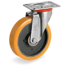 Серия 64 Въртящи колела на NL планка, TR полиуретан/чугун - Tellure Rota