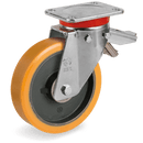 Серия 64 Въртящи колела на Extra-heavy EP планка/спирачка, TR полиуретан/чугун - Tellure Rota