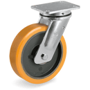 Серия 64 Въртящи колела на EE MHD планка, TR полиуретан/чугун - Tellure Rota