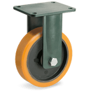 Серия 64 Стационарни колела на EE HD планка, TR полиуретан/чугун - Tellure Rota