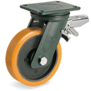 Серия 64 Въртящи колела на EE MHD планка/спирачка, TR полиуретан/чугун - Tellure Rota