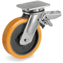 Серия 64 Въртящи колела на EE MHD планка/спирачка, TR полиуретан/чугун - Tellure Rota