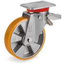Серия 65AL Въртящи колела на Extra-heavy EP планка със спирачка, полиуретан/алуминий - Tellure Rota