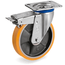 Серия 65GH Въртящи колела на M планка/спирачка, TR полиуретан/чугун - Tellure Rota