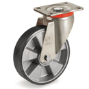 Серия 65ESD Антистатични и статично проводими колела на P планка, полиуретан/алуминий - Tellure Rota