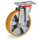 Серия 65AL Въртящи колела на NL планка, полиуретан/алуминий - Tellure Rota